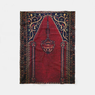 Oriental Prayer Rug design no2 - Mosque motif Fleece Blanket