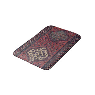 Oriental red runner pattern no2 bath mat