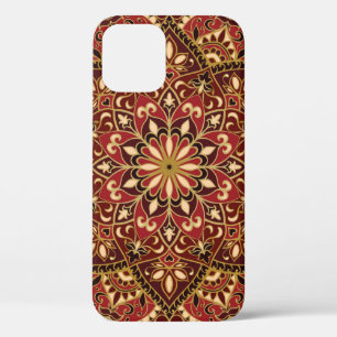 Oriental Red: Vintage Floral Carpet iPhone 12 Case