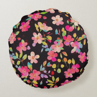 Oriental Royal Shimmering Flowers Pillow