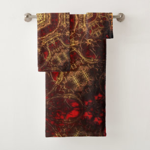 Oriental Rug  Bath Towel Set