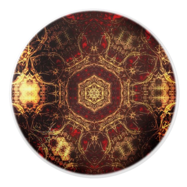 Oriental Rug  Ceramic Knob (Front)