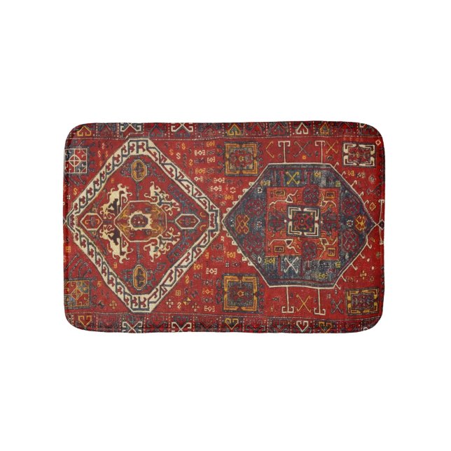 Oriental rug design in  red and blue (Front)