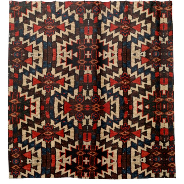 Oriental rug design shower curtain (Front)