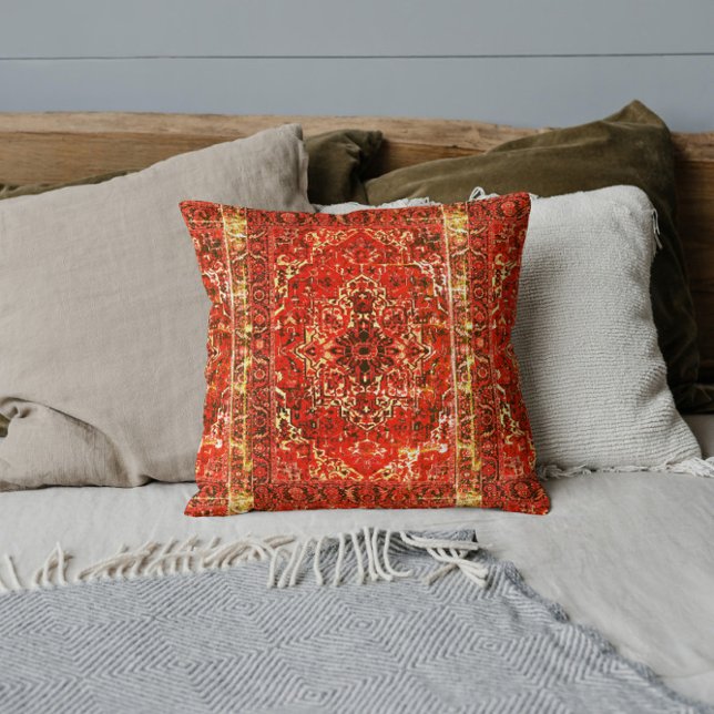 Oriental rug design with  grunge look cushion (Creator Uploaded)