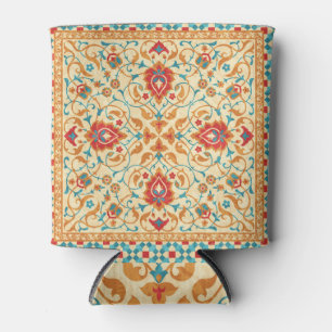 Oriental rug, floral ornamental pattern. can cooler