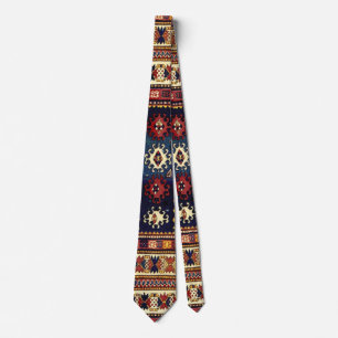 Oriental rug in autumn colours tie
