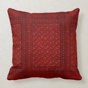 Oriental rug in reds cushion
