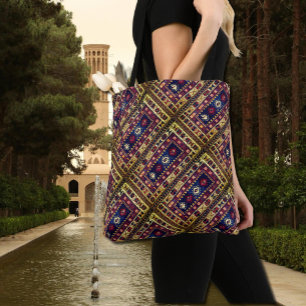 Oriental rug  motifs in autumn colours tote bag