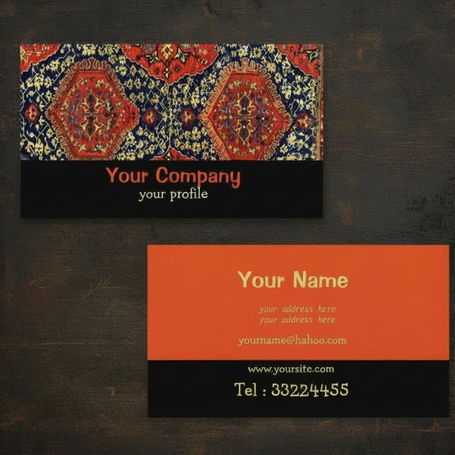 Oriental Rug no3 Business Card (Creator Uploaded)