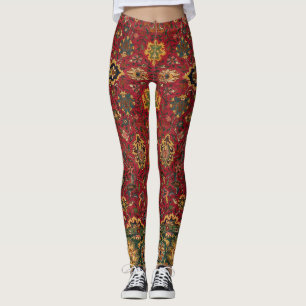 Oriental Rug Pattern Leggings