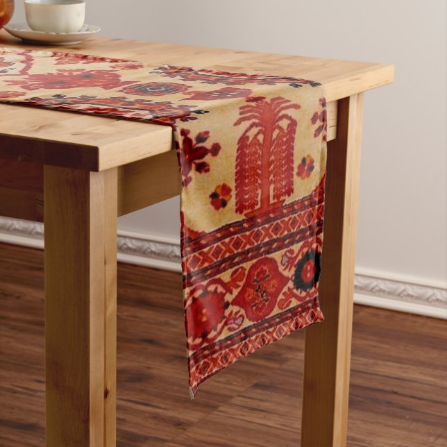 Oriental Rug Pattern Table Runner (In Situ)