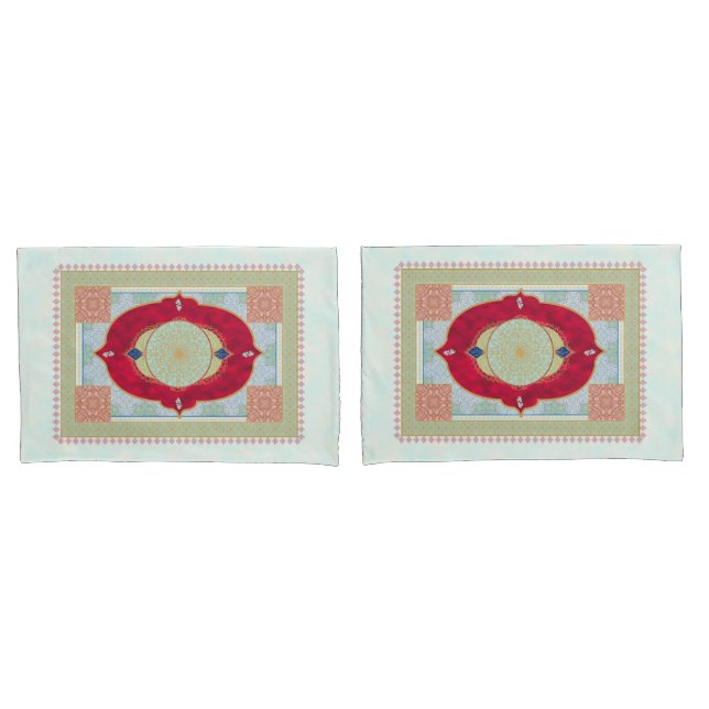Oriental Rug - Pillowcases (Front-Set)