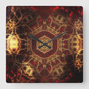 Oriental Rug Round Clock