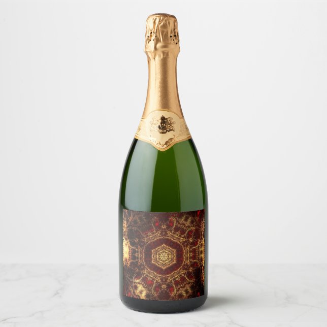 Oriental Rug Sparkling Wine Label (Front)