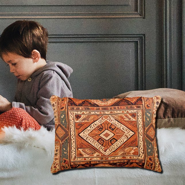 Oriental rug - warm colours decorative cushion (Creator Uploaded)