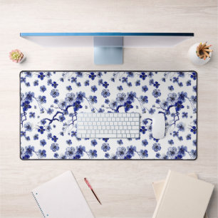 Oriental Sakura Branch Pattern Desk Mat