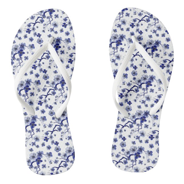 Oriental Sakura Branch Pattern Jandals (Footbed)
