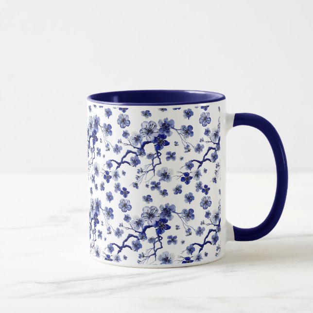 Oriental Sakura Branch Pattern Mug (Right)