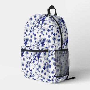 Oriental Sakura Branch Pattern Printed Backpack