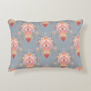 Oriental seamless background with paisley flower a decorative cushion