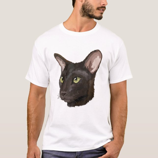 Oriental Shorthair Cat T shirt Tee Tees T Shirt Ts (Front)
