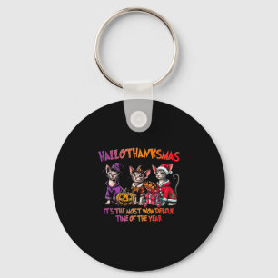 Oriental Shorthair Halloween Thanksgiving Christma Key Ring