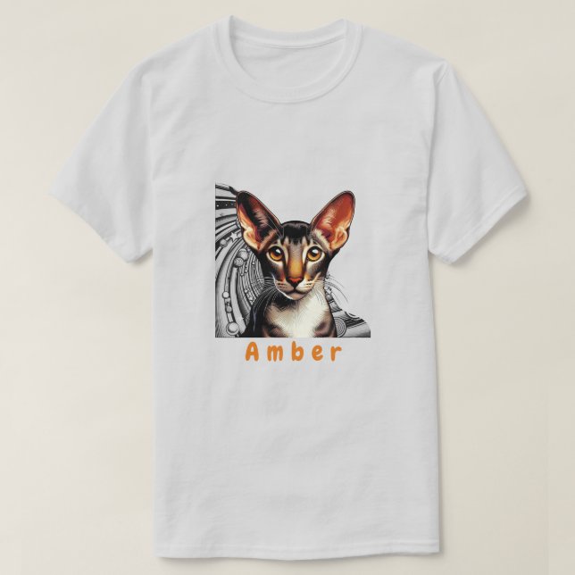 Oriental Shorthair T-Shirt (Design Front)