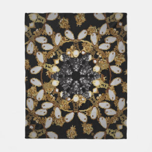 Oriental style arabesques. Vintage. Brilliant lace Fleece Blanket