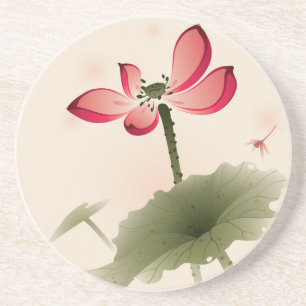 Oriental style Lotus Coaster