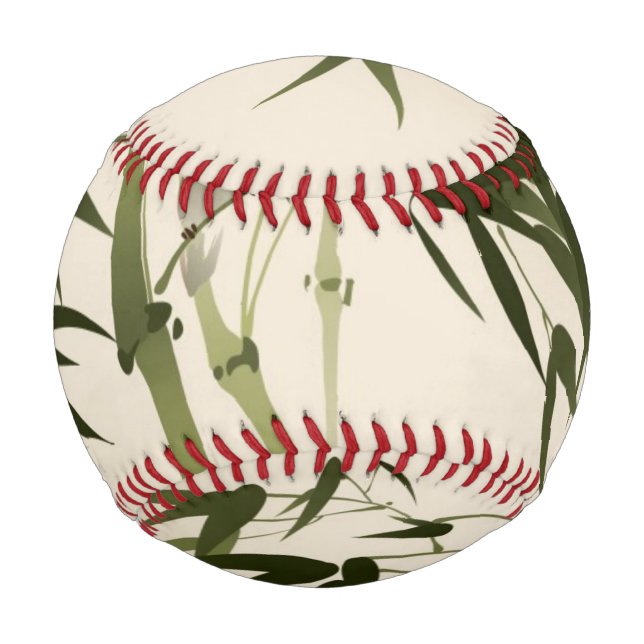 Oriental style painting, bamboo branches baseball (Front)