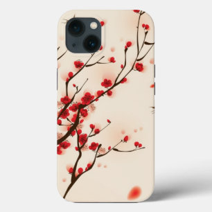Oriental style painting, plum blossom in spring 2 iPhone 13 case