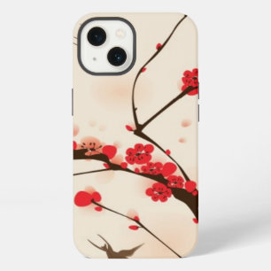 Oriental style painting, plum blossom in spring 3 iPhone 13 case