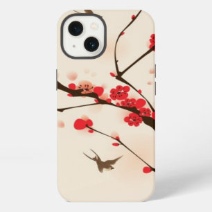 Oriental style painting, plum blossom in spring 3 iPhone 13 case