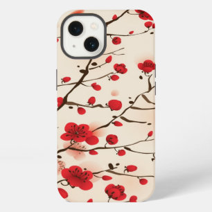 Oriental style painting, plum blossom in spring iPhone 13 case