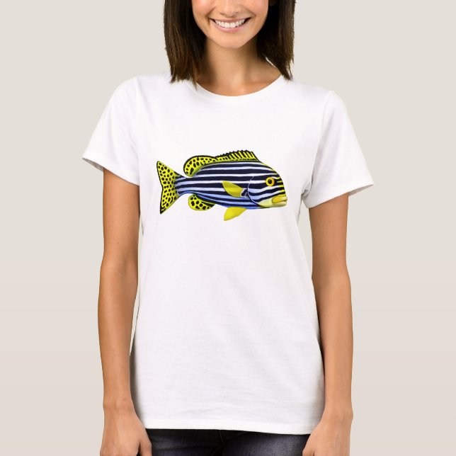 Oriental Sweetlips Pacific Reef Fish Spaghetti Top (Front)