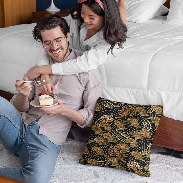 Oriental Traditional Hidden Dragon Art Cushion (Creator Uploaded)