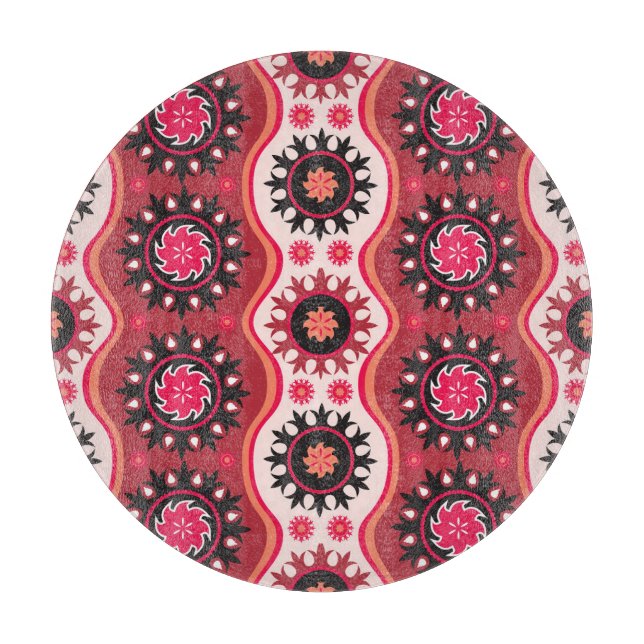 Oriental Traditional: Seamless Ornament Design. Cutting Board (Front)