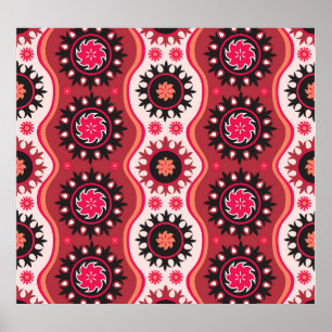 Oriental Traditional: Seamless Ornament Design. Poster