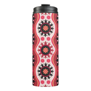Oriental Traditional: Seamless Ornament Design. Thermal Tumbler