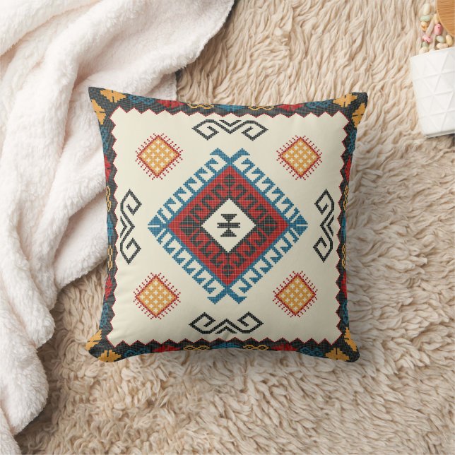 Oriental Traditional Turkish Kilim Patterns Cushion (Blanket)