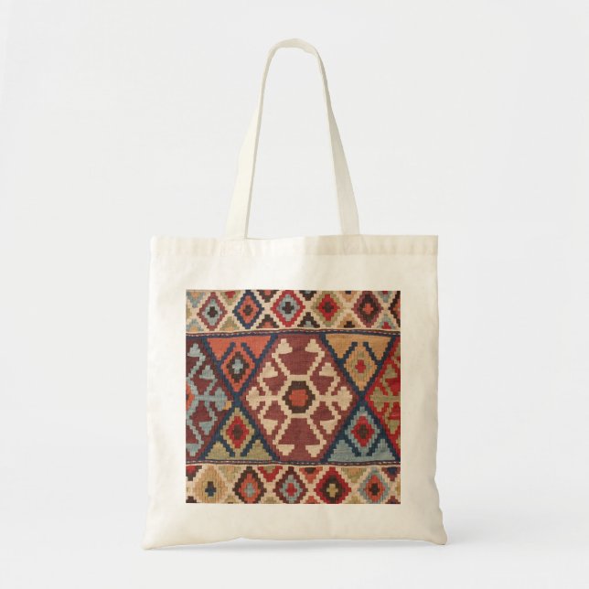 Oriental  Turkish Carpet Tote Bag (Front)