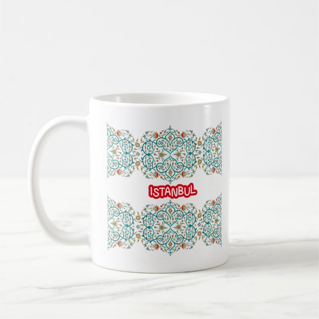 Oriental Turkish Pattern Istanbul Coffee Mug (Left)