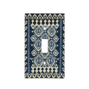 Oriental Turkish Persian Carpet Blue Light Switch Cover