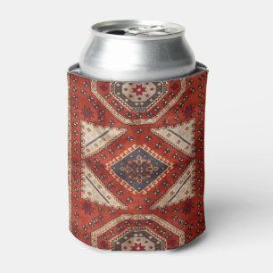 Oriental Turkish Persian Carpet Red Can Cooler