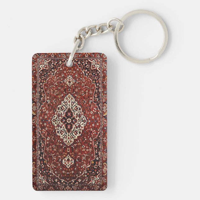 Oriental Turkish Persian Carpet Rug Key Ring (Back)
