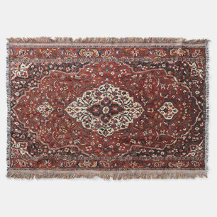 Oriental Turkish Persian Carpet Rug Throw Blanket