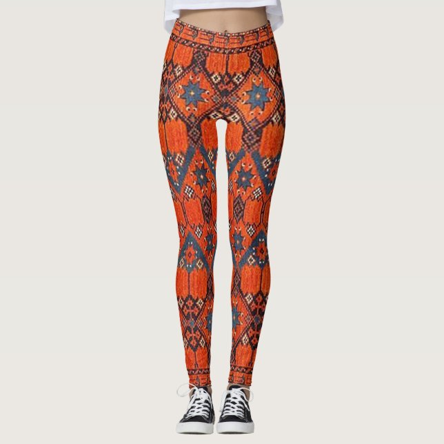 Oriental Turkish Persian  Pattern Leggings (Front)