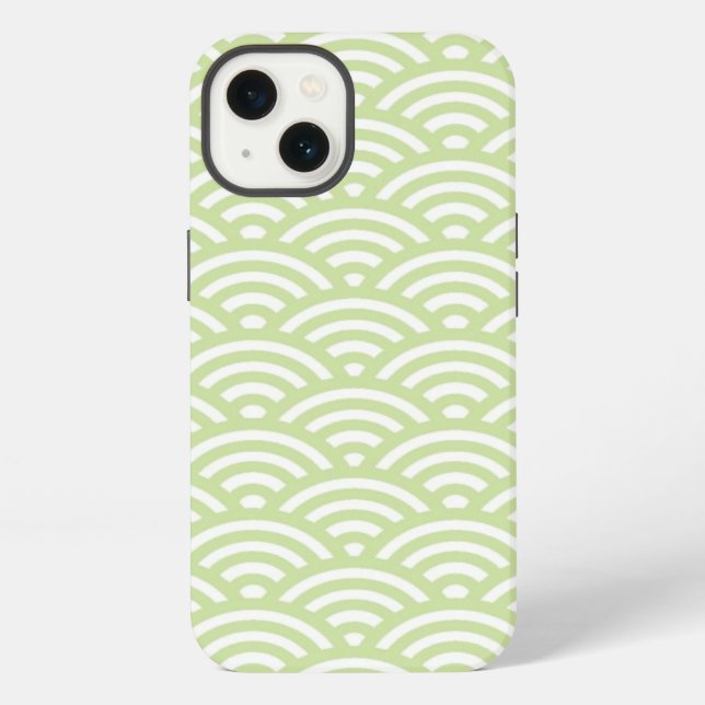 Oriental wave background iPhone case (Back)