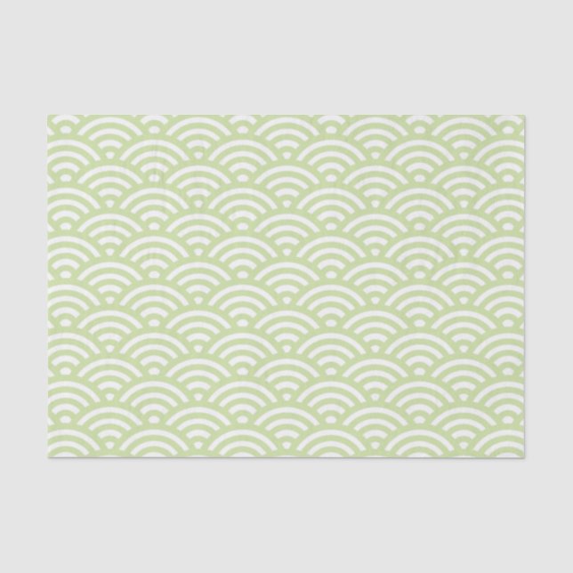 Oriental wave background tissue paper (Front)
